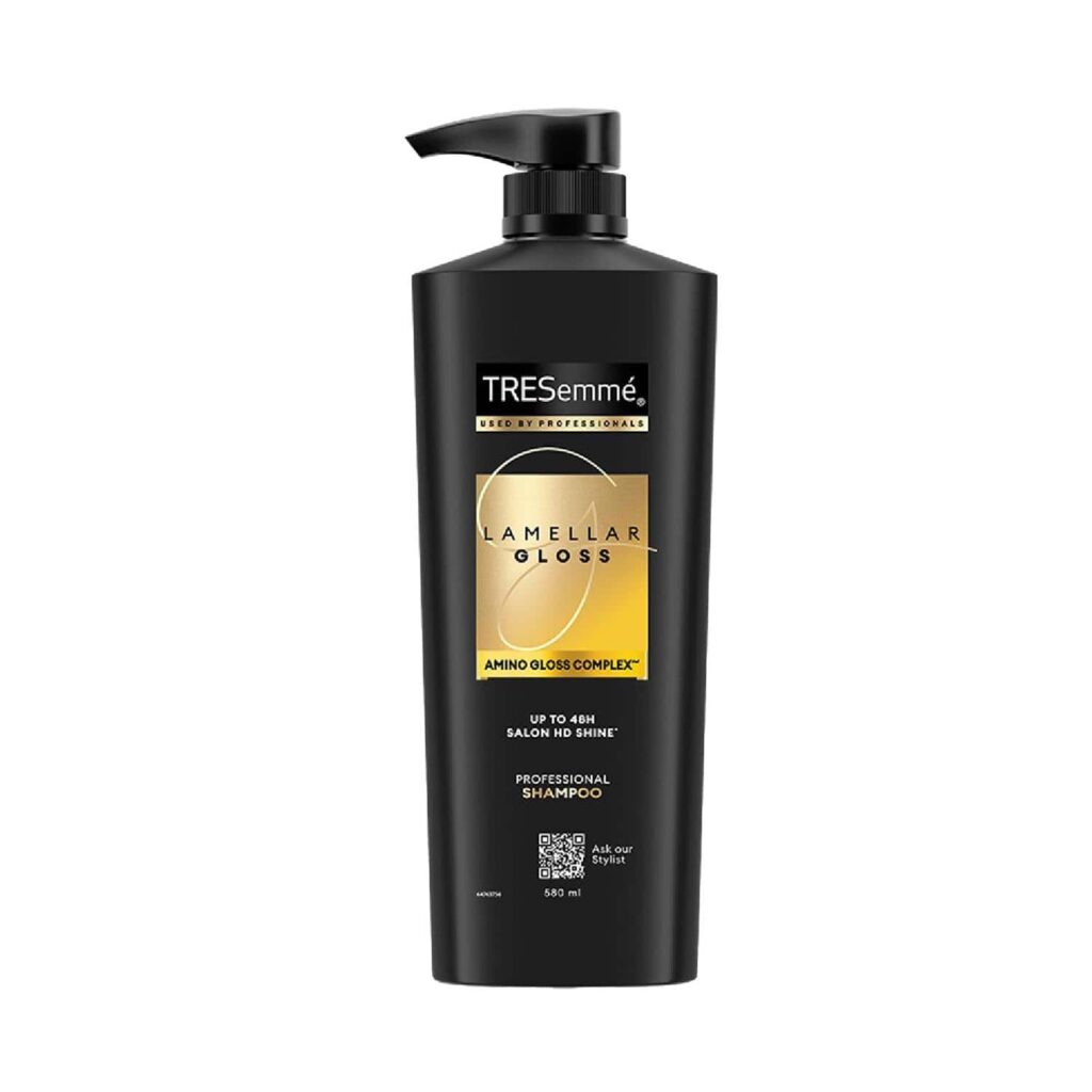 Tresemme Lamellar Gloss Shampoo with Amino Gloss Complex for Ultra Shiny, Glossy hair (580 ml) - Tresemme