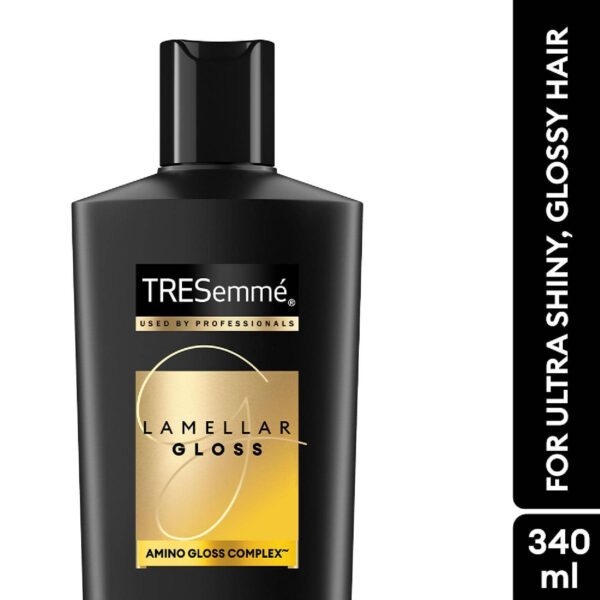 Tresemme Lamellar Gloss Shampoo with Amino Gloss Complex for Ultra Shiny Glossy hair (340 ml) - Tresemme
