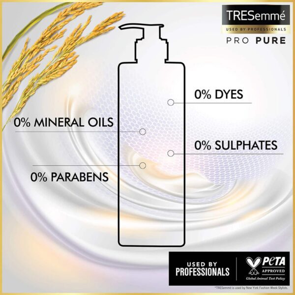 Tresemme Pro Pure Damage Recovery Kit With Fermented Rice Water - Shampoo + Serum Combo - Tresemme