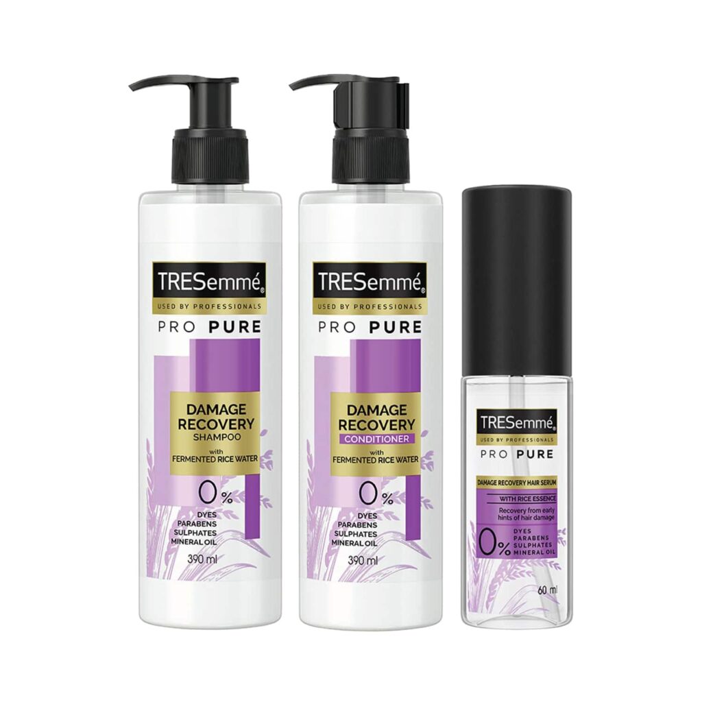 Tresemme Pro Pure Damage Recovery - Shampoo + Conditioner + Serum Combo - Tresemme