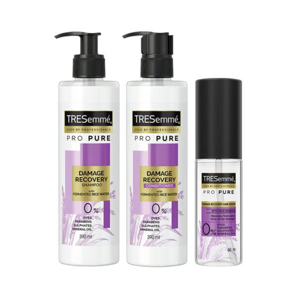 Tresemme Pro Pure Damage Recovery - Shampoo + Conditioner + Serum Combo - Tresemme