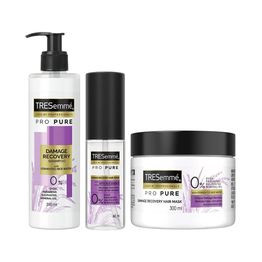 Tresemme Pro Pure Damage Recovery - Shampoo + Mask + Serum Combo - Tresemme