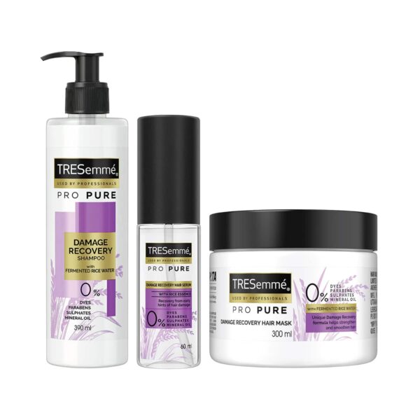 Tresemme Pro Pure Damage Recovery - Shampoo + Mask + Serum Combo - Tresemme