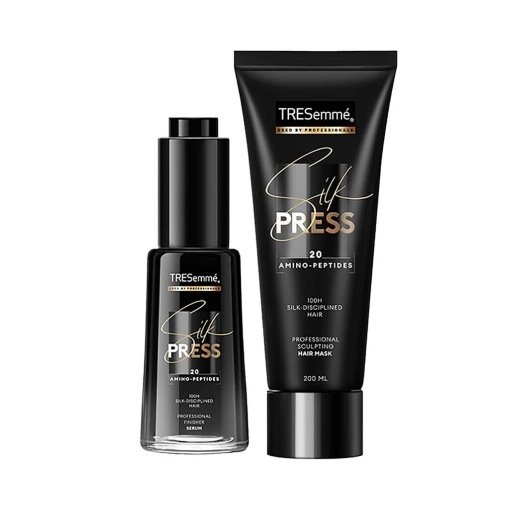 Tresemme Silk Press Finisher Serum & Sculpting Hair Mask (200 ml + 38 ml) - Tresemme