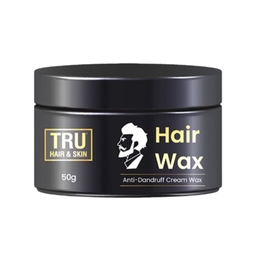 TRU HAIR & SKIN Hair Wax Cream For Men- 50gms | Easy to Spread and Strong Hold for 12hrs + Anti Dandruff | No greasy residue | Matte Finish