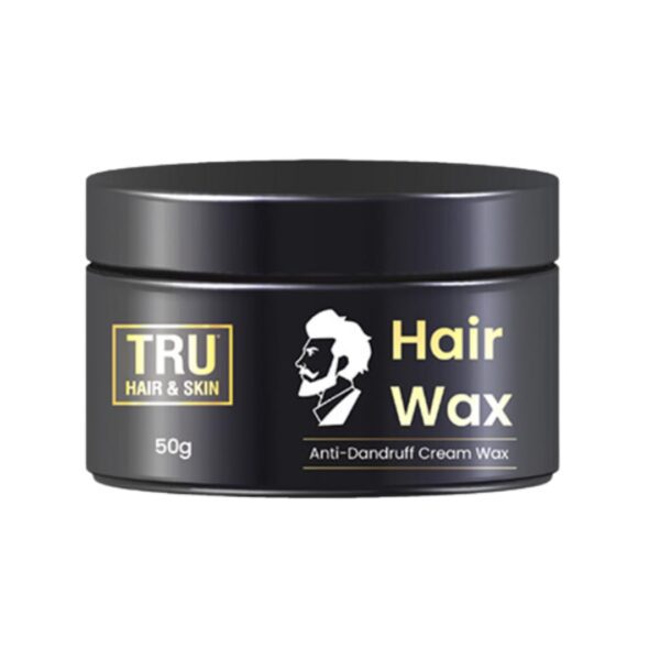 TRU HAIR & SKIN Hair Wax Cream For Men- 50gms | Easy to Spread and Strong Hold for 12hrs + Anti Dandruff | No greasy residue | Matte Finish
