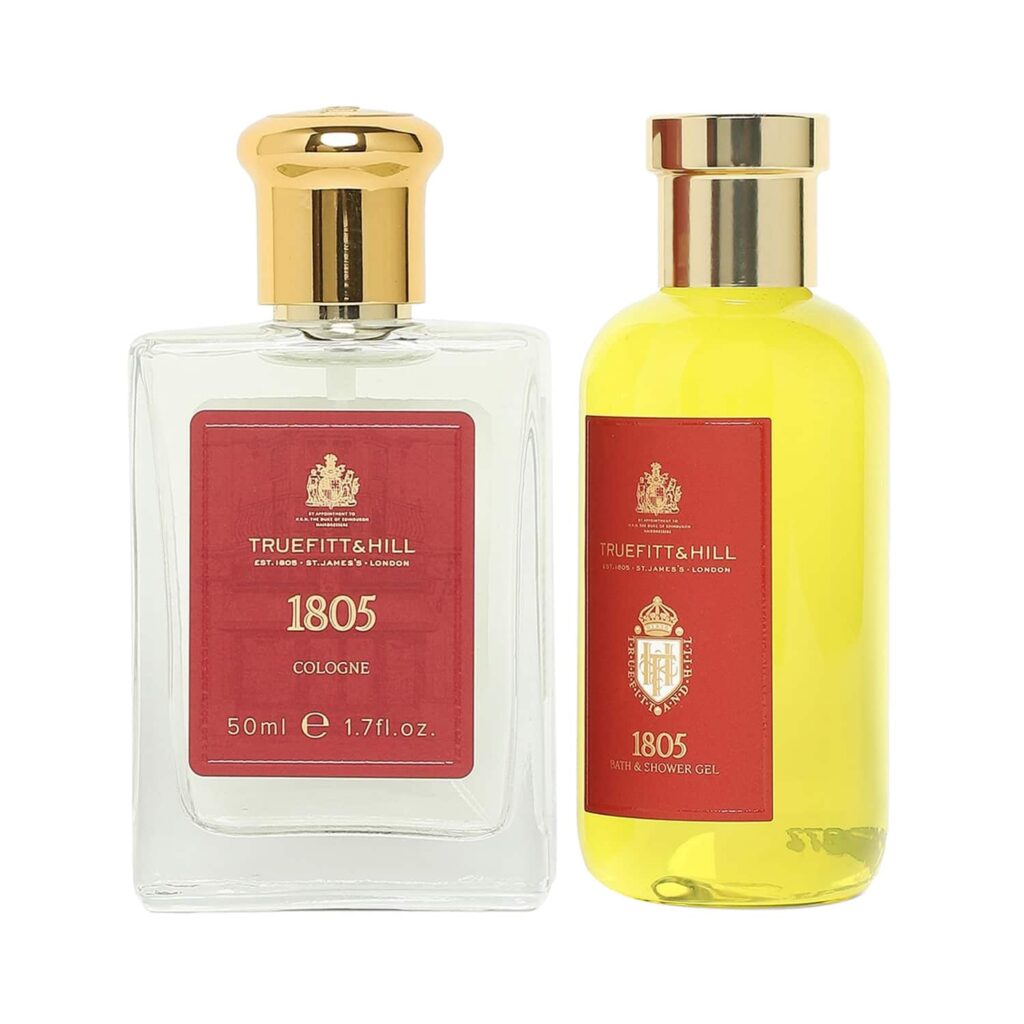 Truefitt and Hill 1805 Cologne Perfume & 1805 Bath and Shower Gel Essential Grooming Combo - Truefitt & Hill