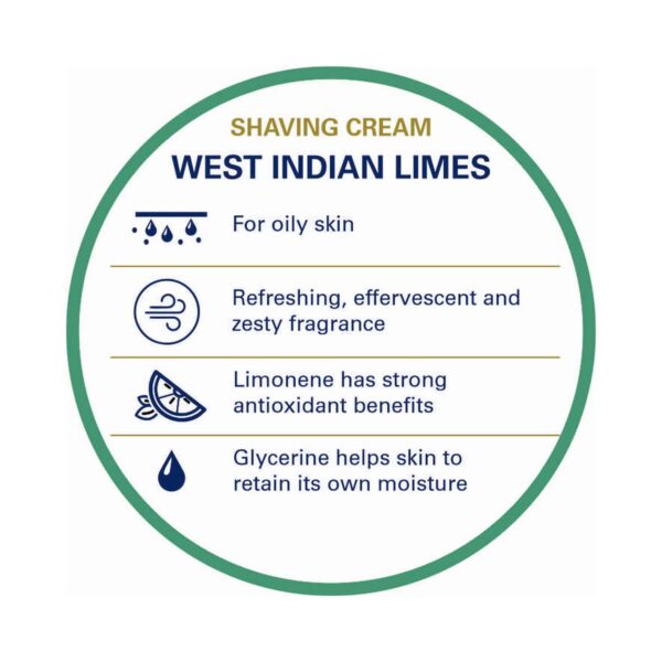 Truefitt & Hill West Indian Limes Shaving Cream (75g) - Truefitt & Hill