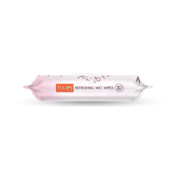 Tulips Refreshing Wet Wipes Valley of Flowers - (30 pcs) - Tulips