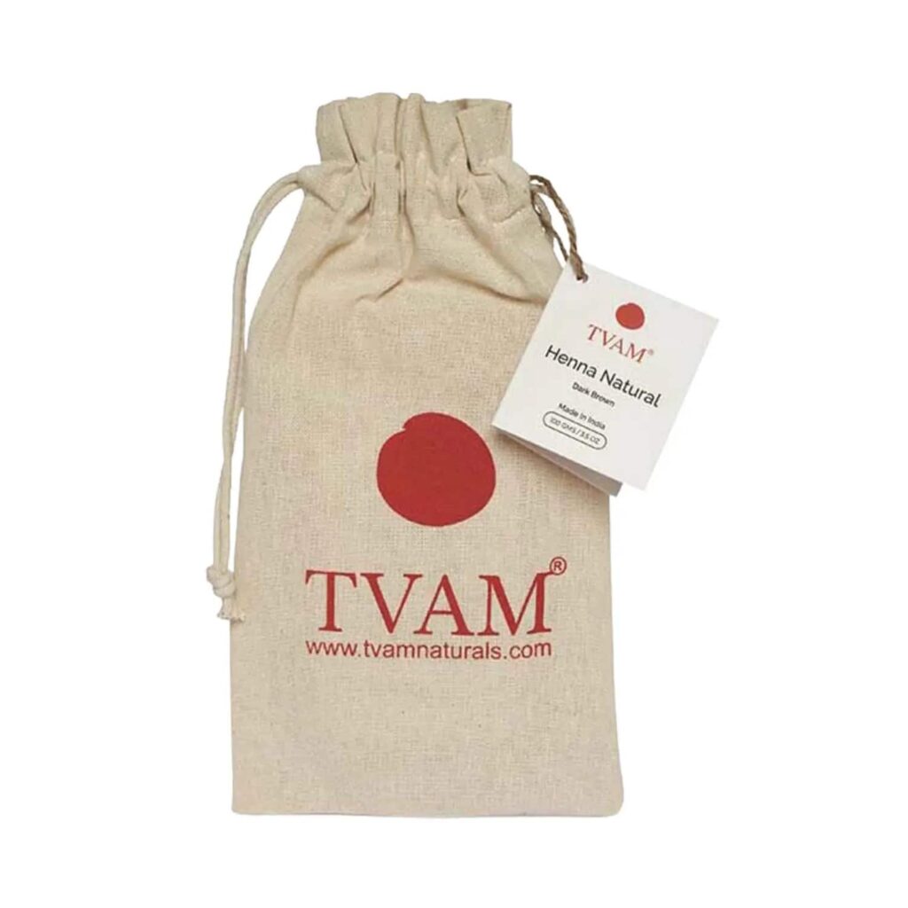 TVAM Henna Natural Hair Color - Dark Brown (100g) - TVAM