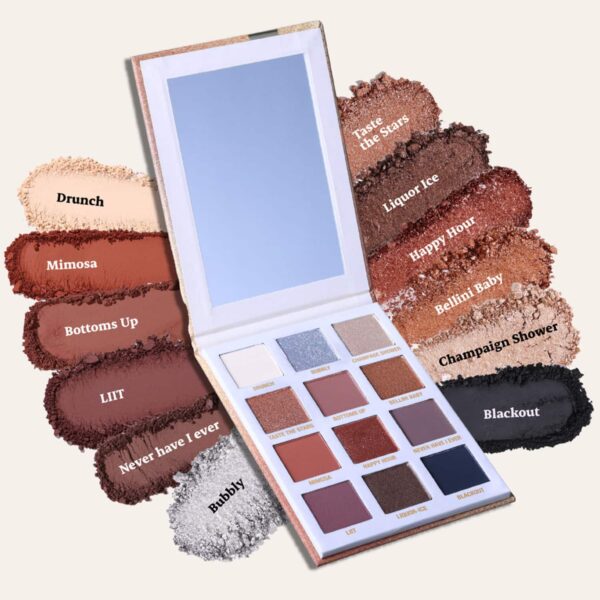 Typsy Beauty Champagne Eyeshadow Palette - Pop Fizz Clink (24g) - Typsy Beauty