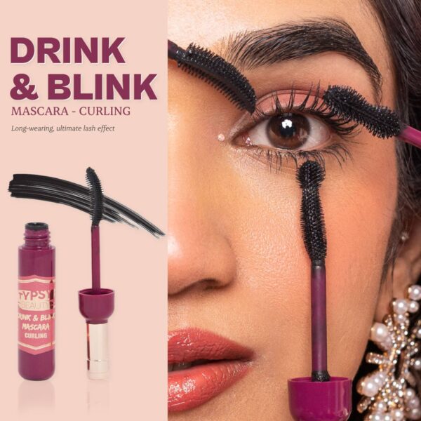 Typsy Beauty Drink & Blink Curling Mascara - Black (9g) - Typsy Beauty