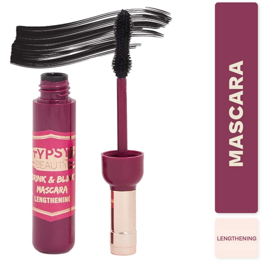 Typsy Beauty Drink & Blink Lengthening Mascara - Black (9g) - Typsy Beauty