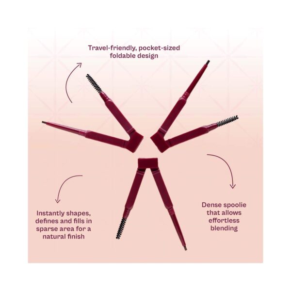 Typsy Beauty Fold You So Slim Eyebrow Pencil - 02 Medium Brown (15 g) - Typsy Beauty