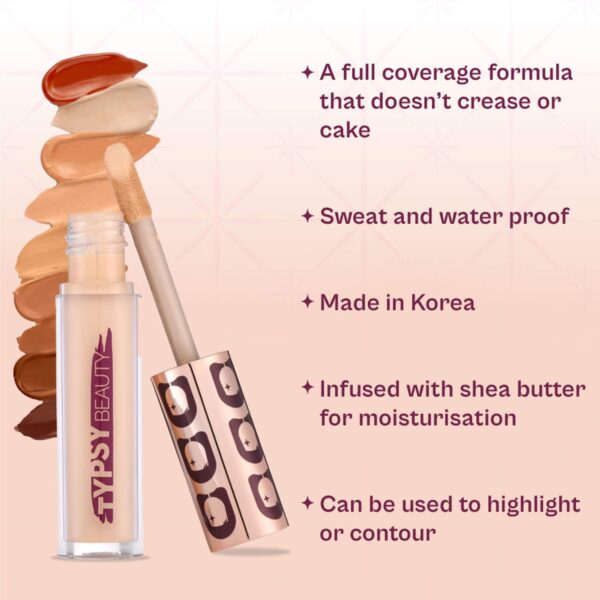 Typsy Beauty Hangover Proof Full Coverage Concealer - 03 Pina Colada (5.8g) - Typsy Beauty
