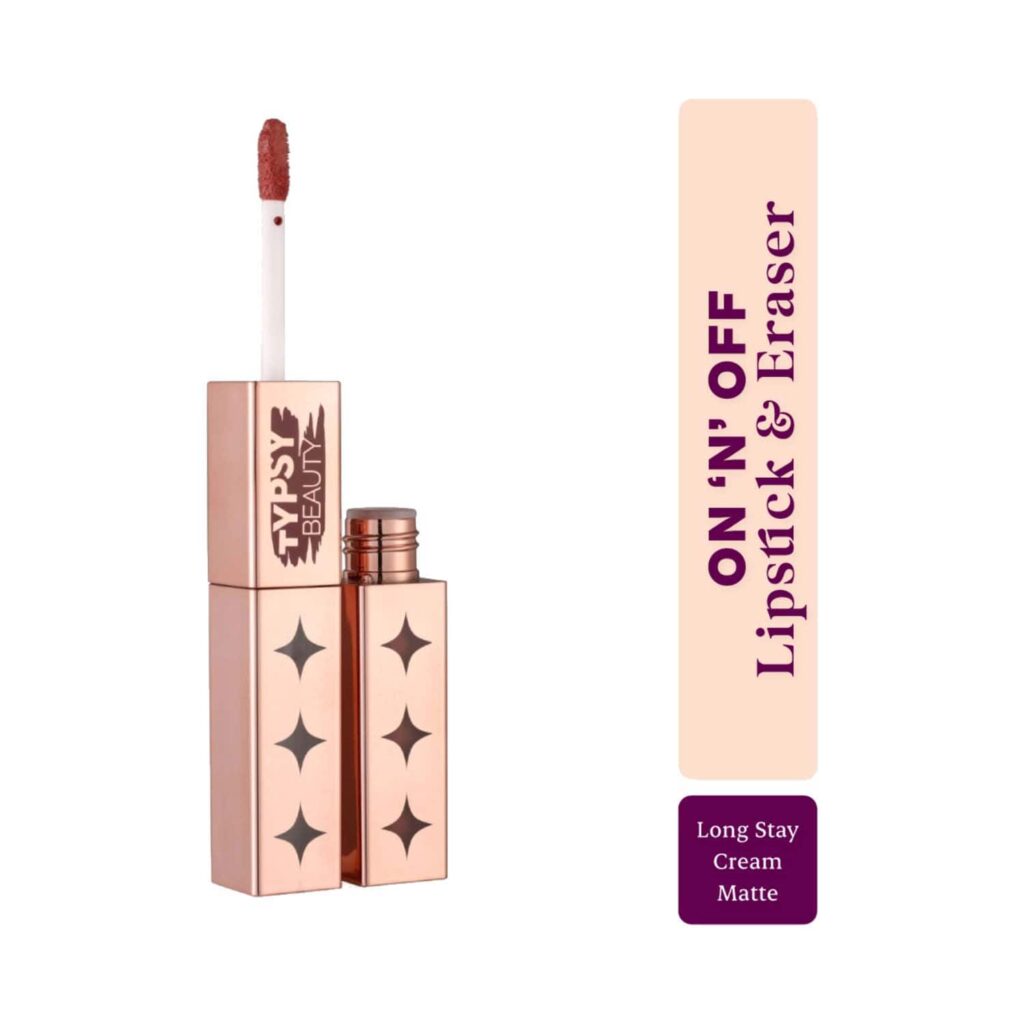 Typsy Beauty On 'N' Off Lipstick and Eraser - 02 Sip Happens (4.5 ml) - Typsy Beauty