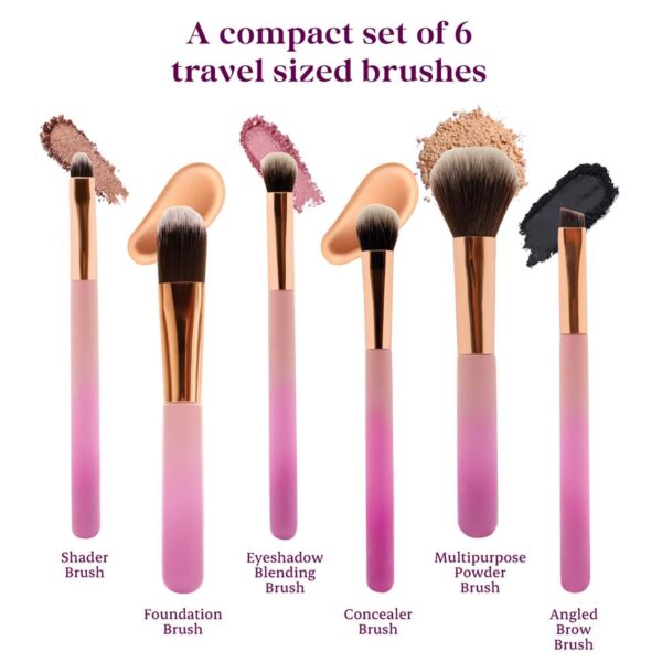 Typsy Beauty On-The-Go Brush Set (6 pcs) - Typsy Beauty