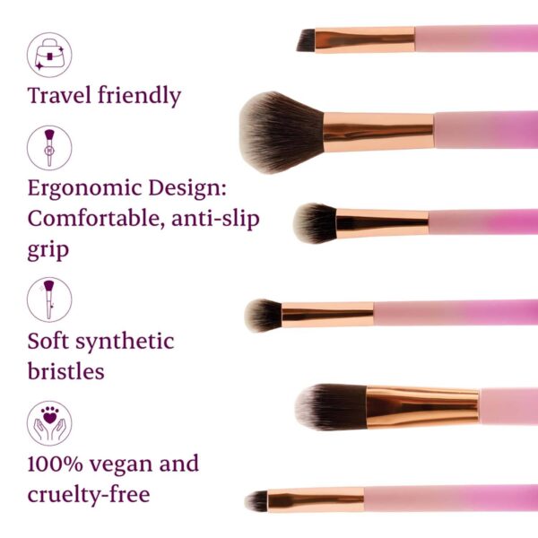 Typsy Beauty On-The-Go Brush Set (6 pcs) - Typsy Beauty