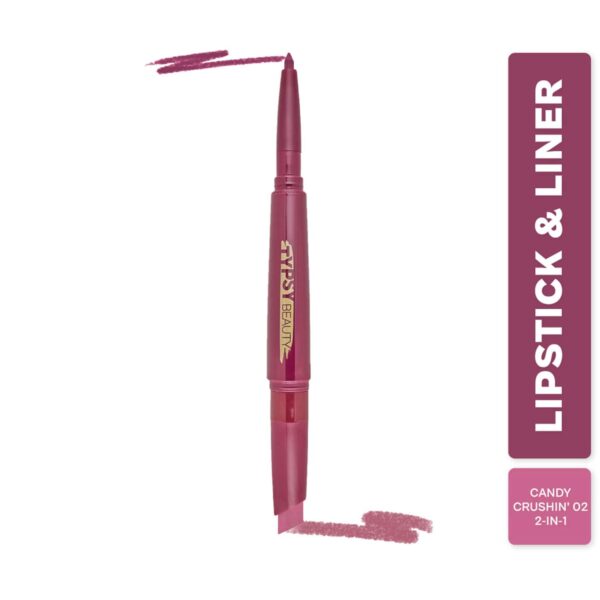 Typsy Beauty Twist & Pout Lipstick & Lip Liner - Candy Crushin' (0.91g) - Typsy Beauty