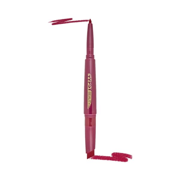 Typsy Beauty Twist & Pout Lipstick & Lip Liner - Left On Red (0.91g) - Typsy Beauty