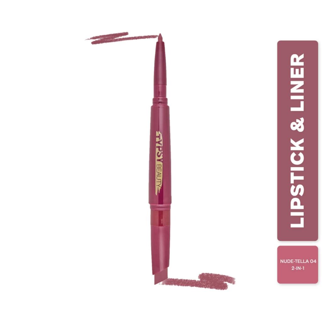 Typsy Beauty Twist & Pout Lipstick & Lip Liner - Nude-Tella (0.91g) - Typsy Beauty