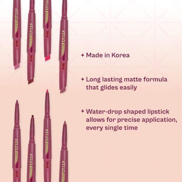 Typsy Beauty Twist & Pout Lipstick & Lip Liner - Spills Tea (0.91g) - Typsy Beauty