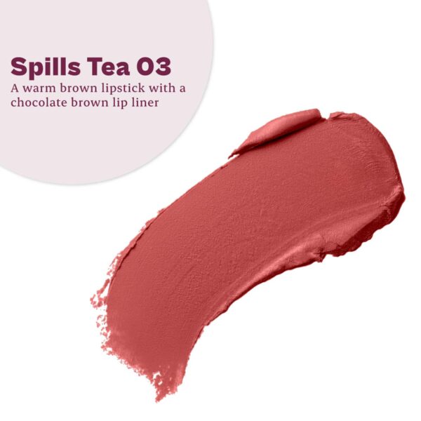 Typsy Beauty Twist & Pout Lipstick & Lip Liner - Spills Tea (0.91g) - Typsy Beauty