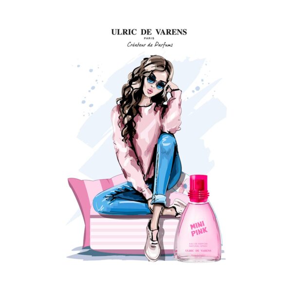 Ulric De Varens Mini Pink Eau De Parfum for Her (25ml) - Ulric De Varens