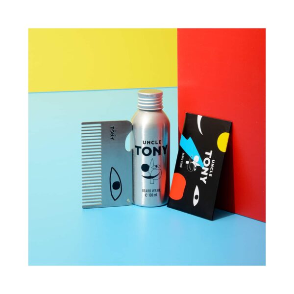 Uncle Tony Beard Wash + Comb Set (2 pcs) - Uncle Tony