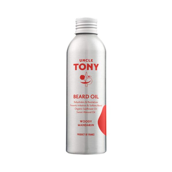 Uncle Tony Combo Beard Oil Organic Sunflower Oil Sweet Almond Oil Woody Mandarin & Beard Comb - Uncle Tony