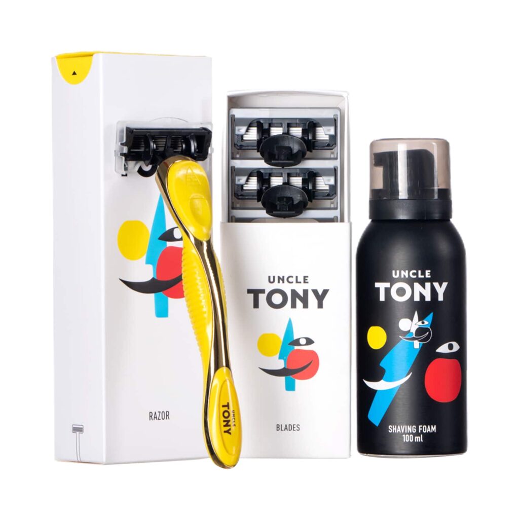 Uncle Tony Complete Starter Yellow Grooming Kit (3 pcs) - Uncle Tony