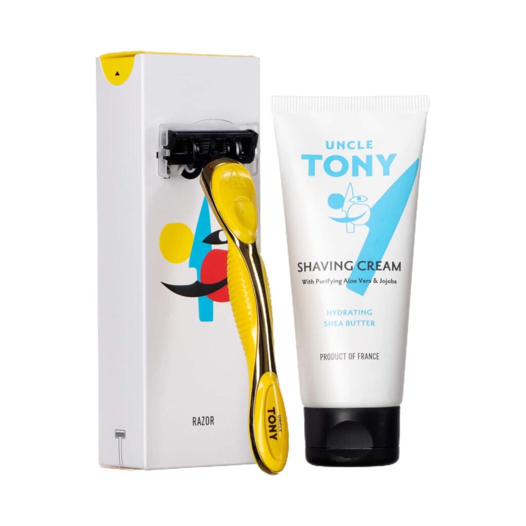 Uncle Tony Shaving Sets Yellow Grooming Kit (2 pcs) - Uncle Tony