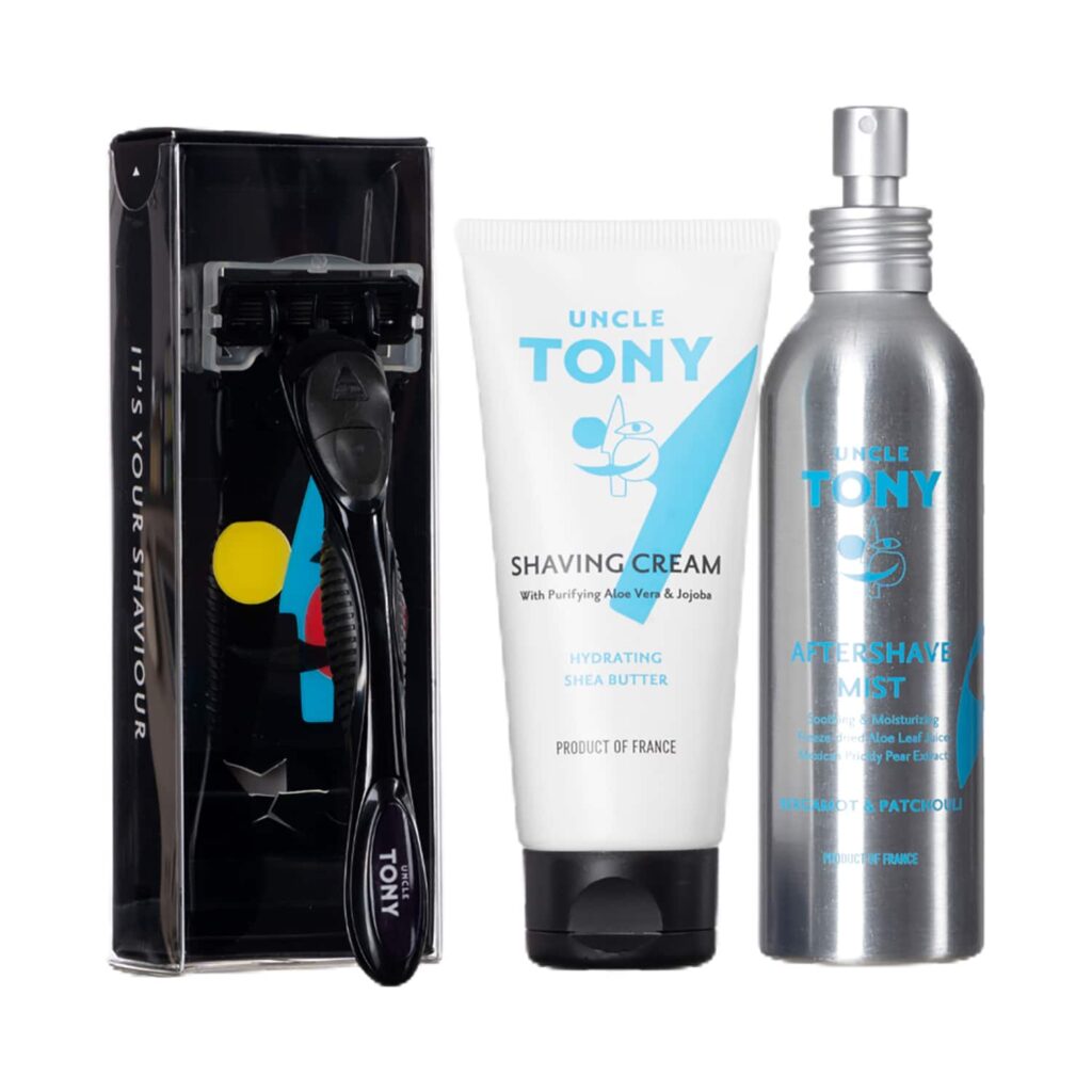 Uncle Tony Shaving Supreme Black Grooming Kit (3 pcs) - Uncle Tony