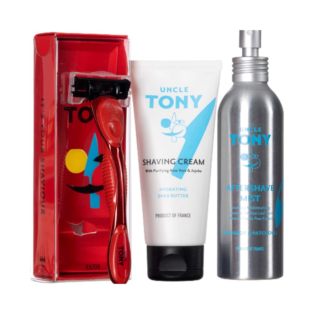 Uncle Tony Shaving Supreme Red Grooming Kit (3 pcs) - Uncle Tony