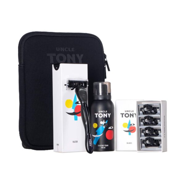 Uncle Tony Travellers Black Grooming Kit (4 pcs) - Uncle Tony