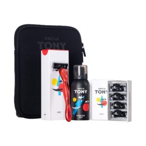 Uncle Tony Travellers Red Grooming Kit (4 pcs) - Uncle Tony