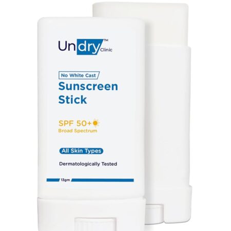Undry Sunscreen Stick with Vitamin C; Sunscreen SPF 50 for Face for Women & Men; Dermatologically Tested Sun Scree (Sunscreen Stick 13gm)