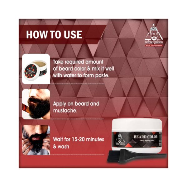 urban gabru Black Beard Color (70g) - urban gabru