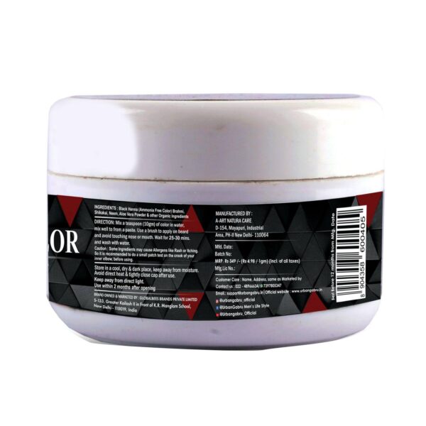 urban gabru Black Beard Color (70g) - urban gabru