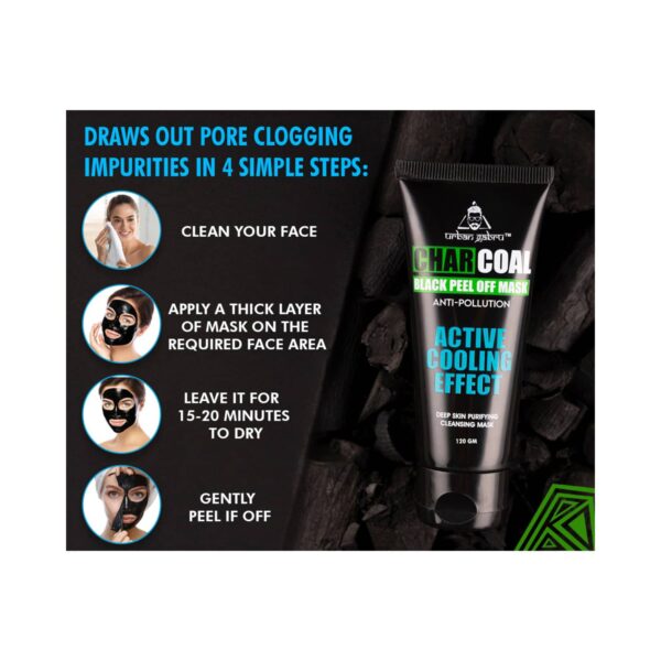 urban gabru Charcoal Peel Off Mask (120g) - urban gabru