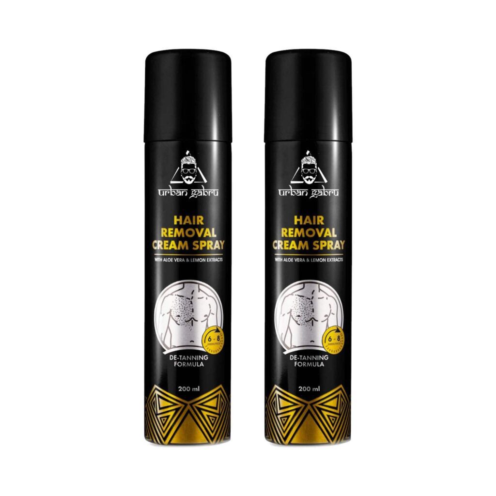 urban gabru Hair Removal Cream Spray Combo (200 ml) (Pack of 2) - urban gabru