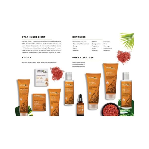 Urban Veda Soothing Ayurvedic Sandalwood Body Lotion (250ml) - Urban Veda