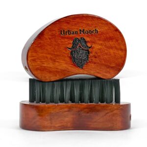 UrbanMooch Travel Friendly Nylon Bristle Beard Brush for Men | Ideal for Daily Beard Style & Care | Made in India