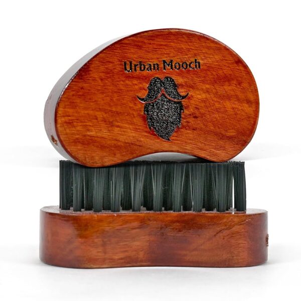 UrbanMooch Travel Friendly Nylon Bristle Beard Brush for Men | Ideal for Daily Beard Style & Care | Made in India