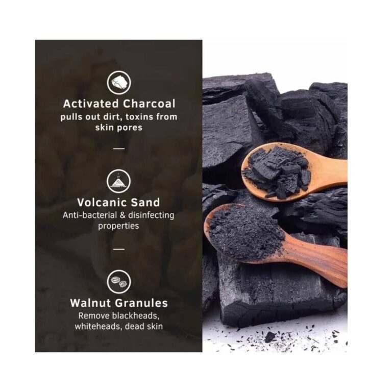 Ustraa Activated Charcoal Face Scrub - (100g) - Ustraa