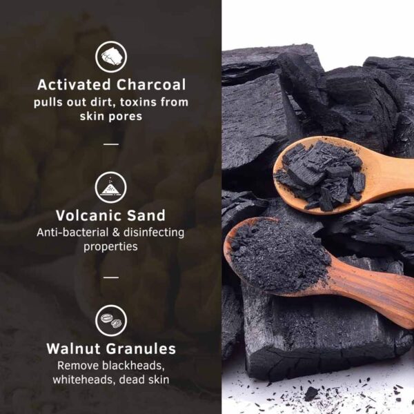 Ustraa Activated Charcoal Scrub 100g Set of 2 (2 Pcs) - Ustraa