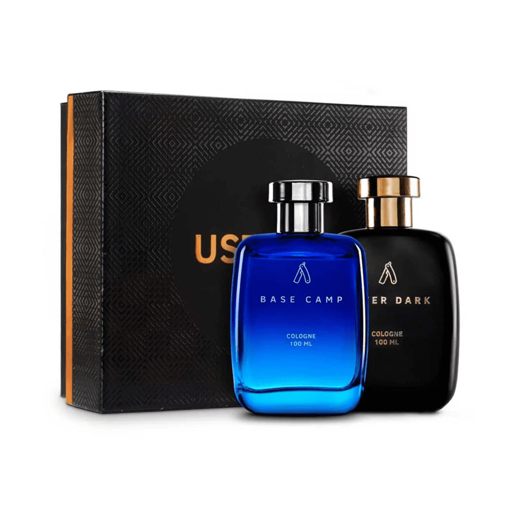Ustraa After Dark Cologne 100ml & Base Camp Cologne 100ml - Perfume For Men - (2 Pcs) - Ustraa