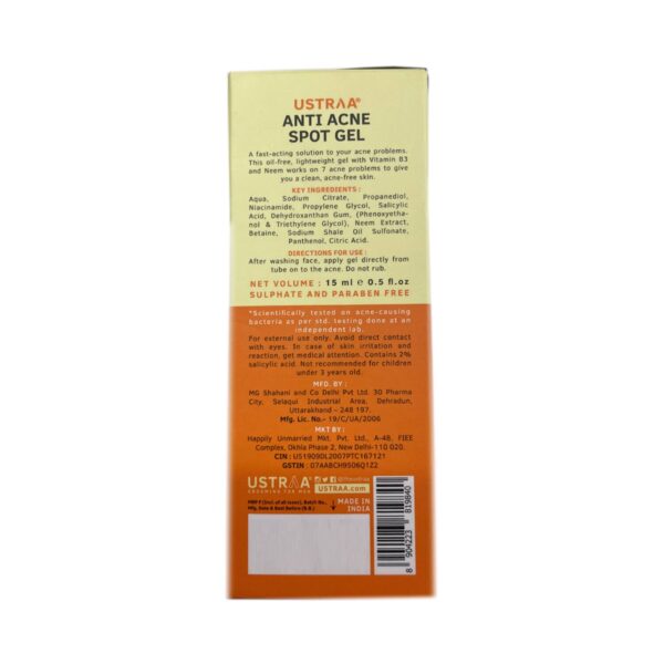 Ustraa Anti Acne Spot Gel & Base Camp Cologne Combo - Ustraa