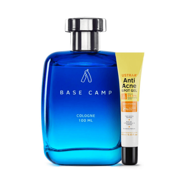 Ustraa Anti Acne Spot Gel & Base Camp Cologne Combo - Ustraa