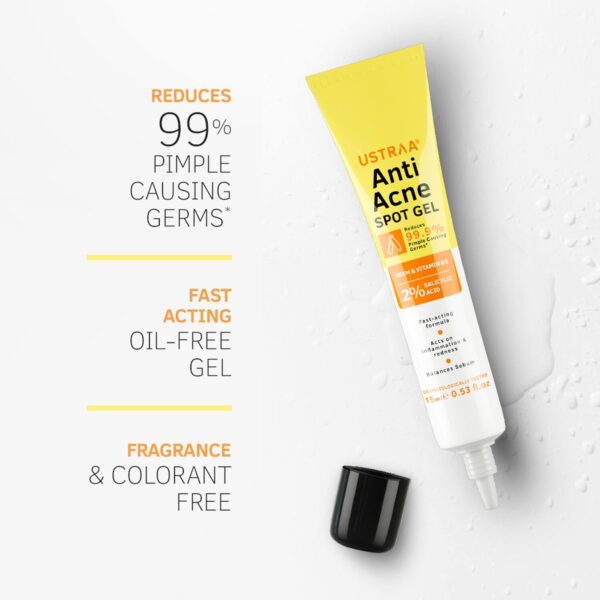 Ustraa Anti Acne Spot Gel & Detan Face Scrub Combo - Ustraa